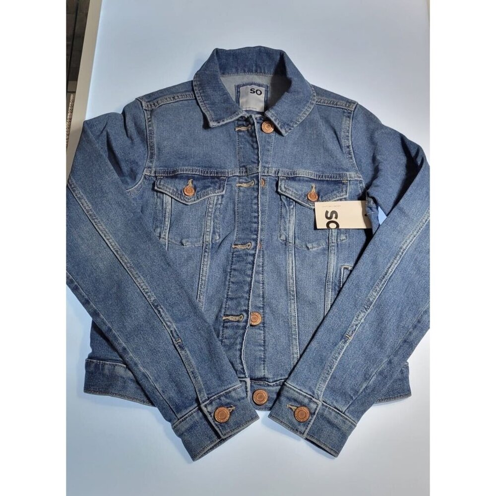 Sonoma So Women’s Distressed Mdium Washed Jean Jacket - Size Small